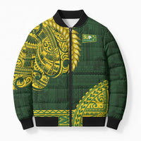 Samoa SUP Bomber Puffer Jacket Samoan Motif Patterns - Polynesian Pride