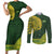 Samoa SUP Couples Matching Short Sleeve Bodycon Dress and Long Sleeve Button Shirt Samoan Motif Patterns - Polynesian Pride