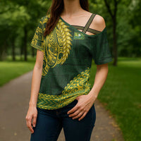 Samoa SUP Cross Shoulder Shirt Samoan Motif Patterns - Polynesian Pride