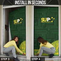 Samoa SUP Door Cover Samoan Motif Patterns - Polynesian Pride