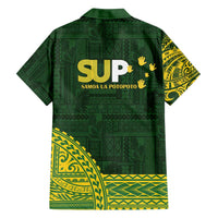Samoa SUP Family Matching Long Sleeve Bodycon Dress and Hawaiian Shirt Samoan Motif Patterns - Polynesian Pride