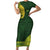 Samoa SUP Family Matching Short Sleeve Bodycon Dress and Hawaiian Shirt Samoan Motif Patterns - Polynesian Pride
