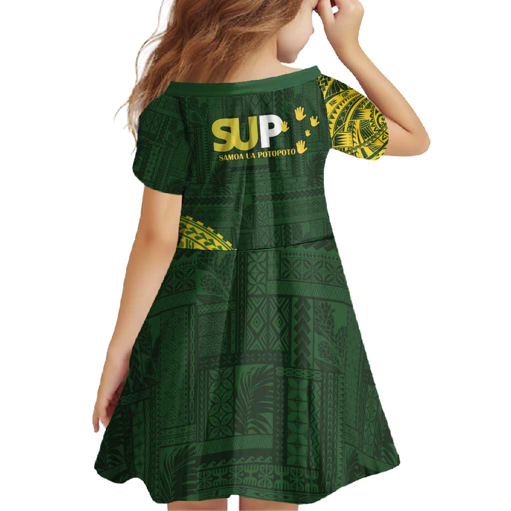 Samoa SUP Family Matching Tank Maxi Dress and Hawaiian Shirt Samoan Motif Patterns - Polynesian Pride