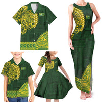 Samoa SUP Family Matching Tank Maxi Dress and Hawaiian Shirt Samoan Motif Patterns - Polynesian Pride