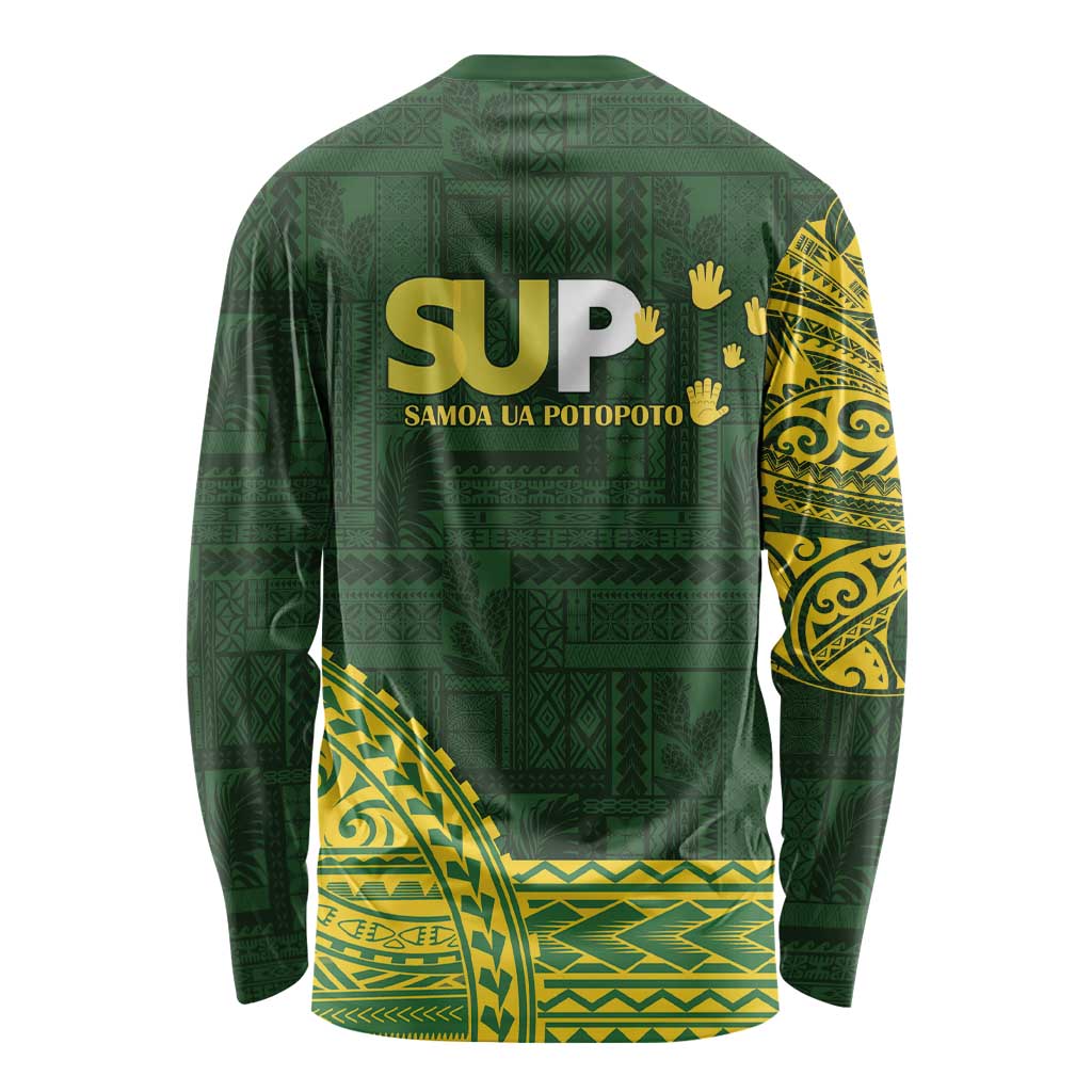 Samoa SUP Long Sleeve Shirt Samoan Motif Patterns - Polynesian Pride