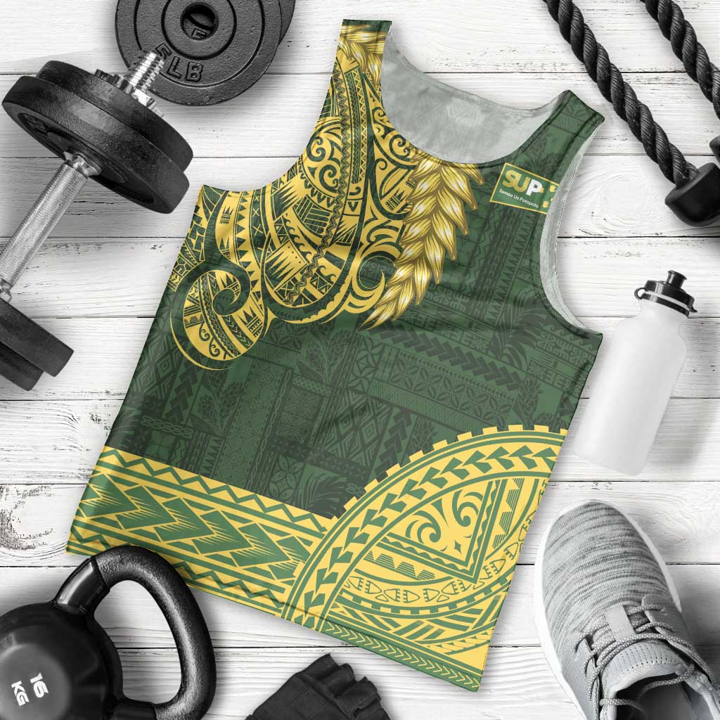 Samoa SUP Men Tank Top Samoan Motif Patterns - Polynesian Pride