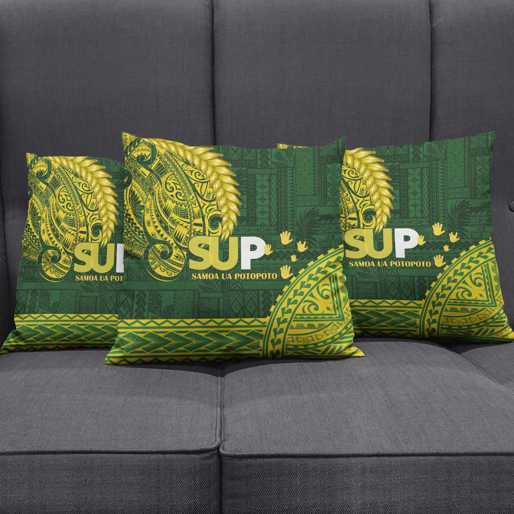 Samoa SUP Pillow Cover Samoan Motif Patterns - Polynesian Pride