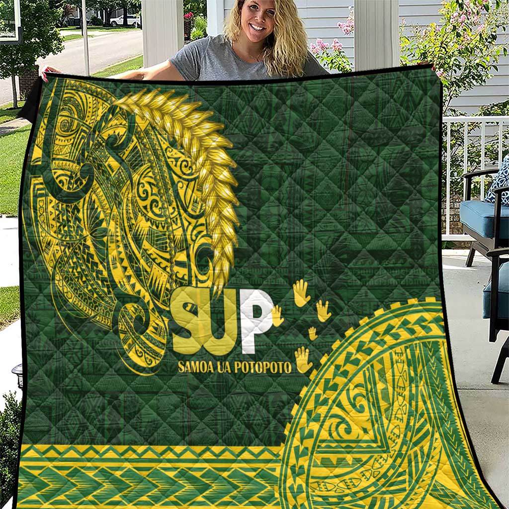 Samoa SUP Quilt Samoan Motif Patterns LT9 Green - Polynesian Pride