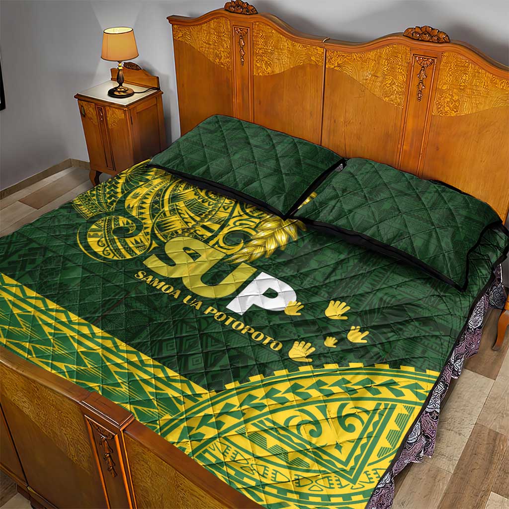 Samoa SUP Quilt Bed Set Samoan Motif Patterns - Polynesian Pride