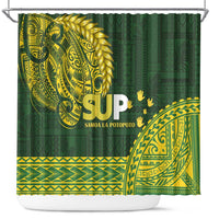 Samoa SUP Shower Curtain Samoan Motif Patterns - Polynesian Pride