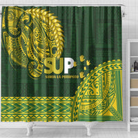 Samoa SUP Shower Curtain Samoan Motif Patterns - Polynesian Pride