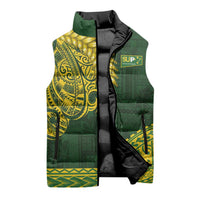 Samoa SUP Sleeveless Puffer Jacket Samoan Motif Patterns - Polynesian Pride