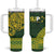 Samoa SUP Tumbler With Handle Samoan Motif Patterns - Polynesian Pride
