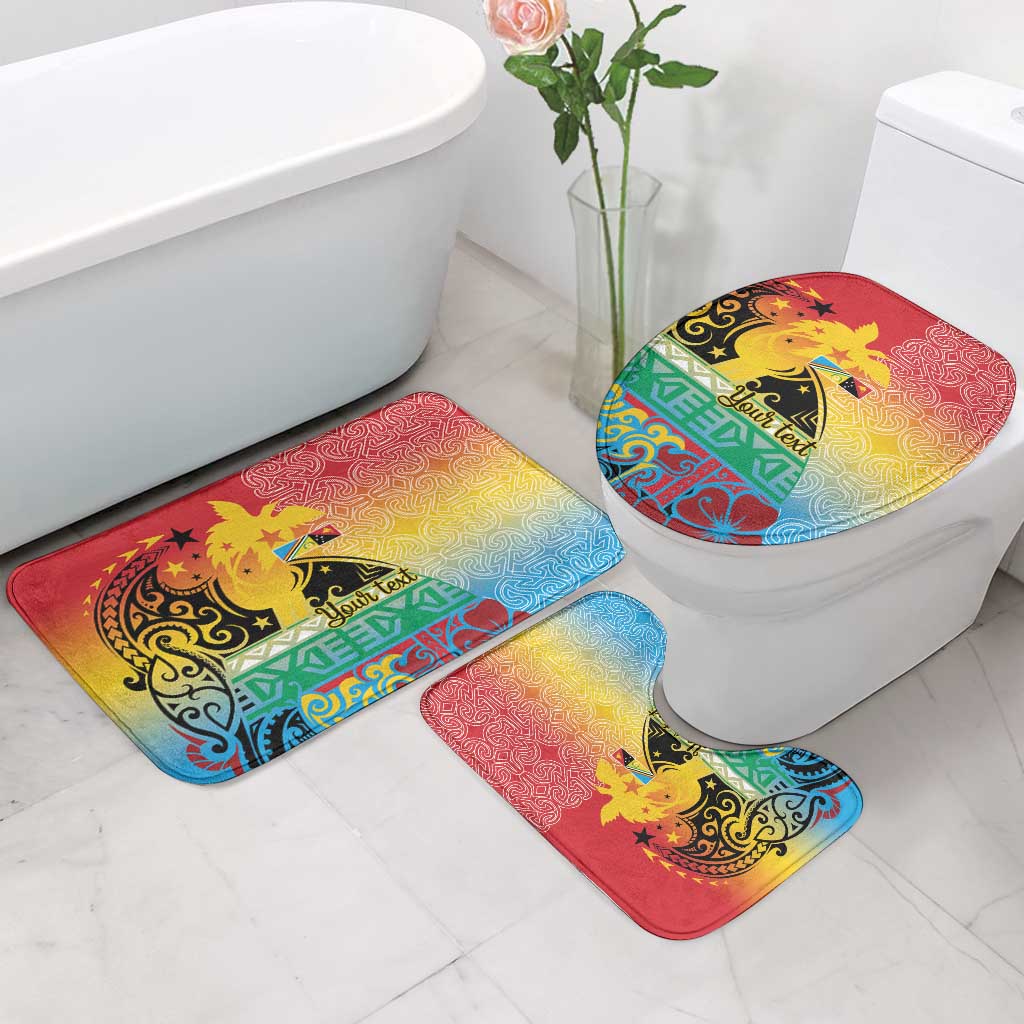 Personalised Torba PNG Day Bathroom Set Oro Tapa Pattern - Polynesian Pride