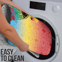 Personalised Torba PNG Day Bathroom Set Oro Tapa Pattern - Polynesian Pride