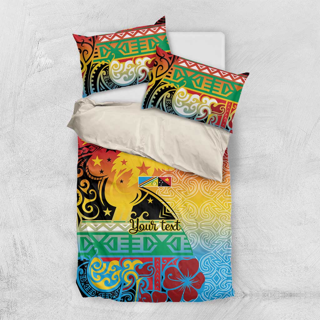 Personalised Torba PNG Day Bedding Set Oro Tapa Pattern - Polynesian Pride