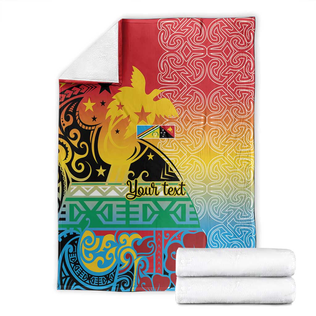 Personalised Torba PNG Day Blanket Oro Tapa Pattern - Polynesian Pride