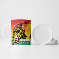 Personalised Torba PNG Day Ceramic Mug Oro Tapa Pattern - Polynesian Pride