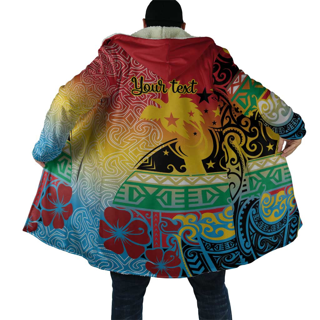 Personalised Torba PNG Day Cloak Oro Tapa Pattern - Polynesian Pride