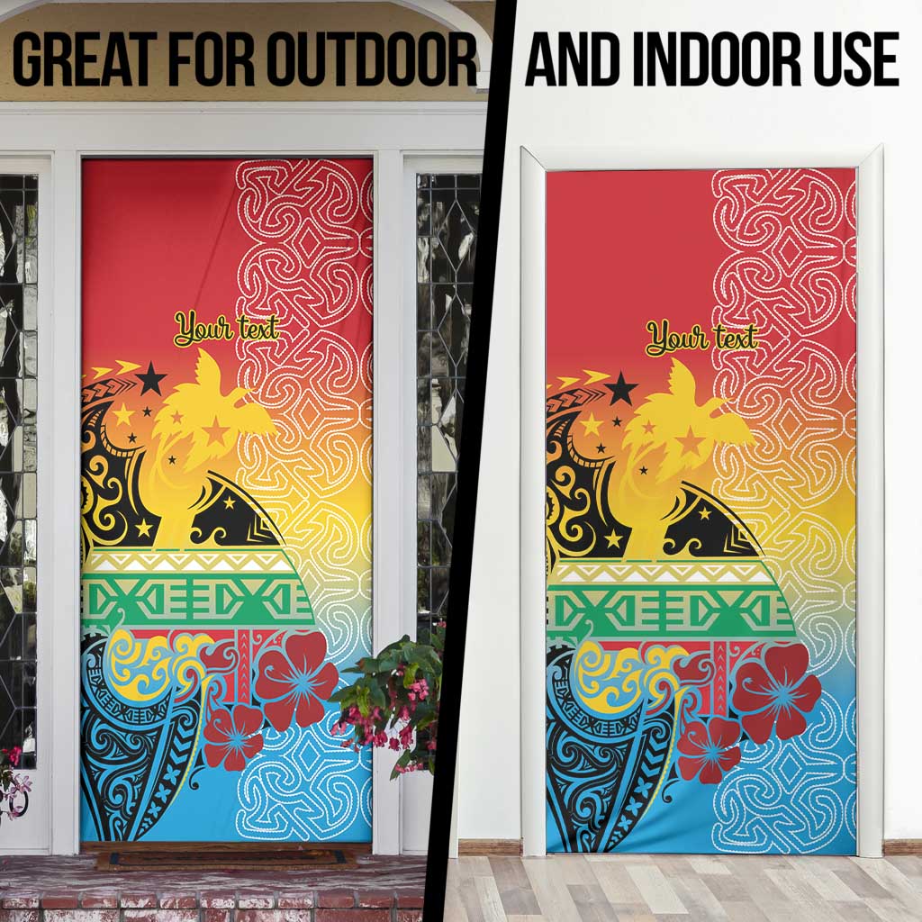 Personalised Torba PNG Day Door Cover Oro Tapa Pattern - Polynesian Pride