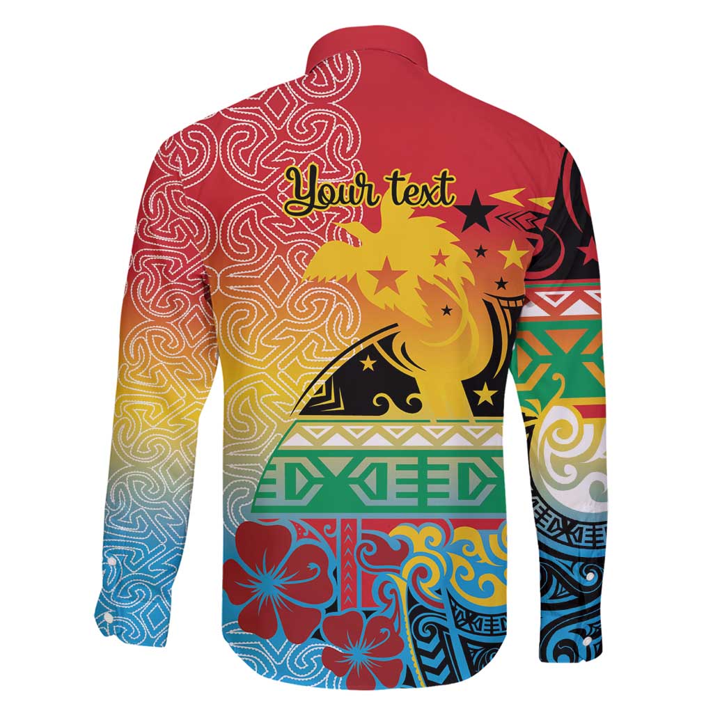 Personalised Torba PNG Day Family Matching Mermaid Dress and Hawaiian Shirt Oro Tapa Pattern - Polynesian Pride