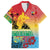 Personalised Torba PNG Day Family Matching Short Sleeve Bodycon Dress and Hawaiian Shirt Oro Tapa Pattern - Polynesian Pride