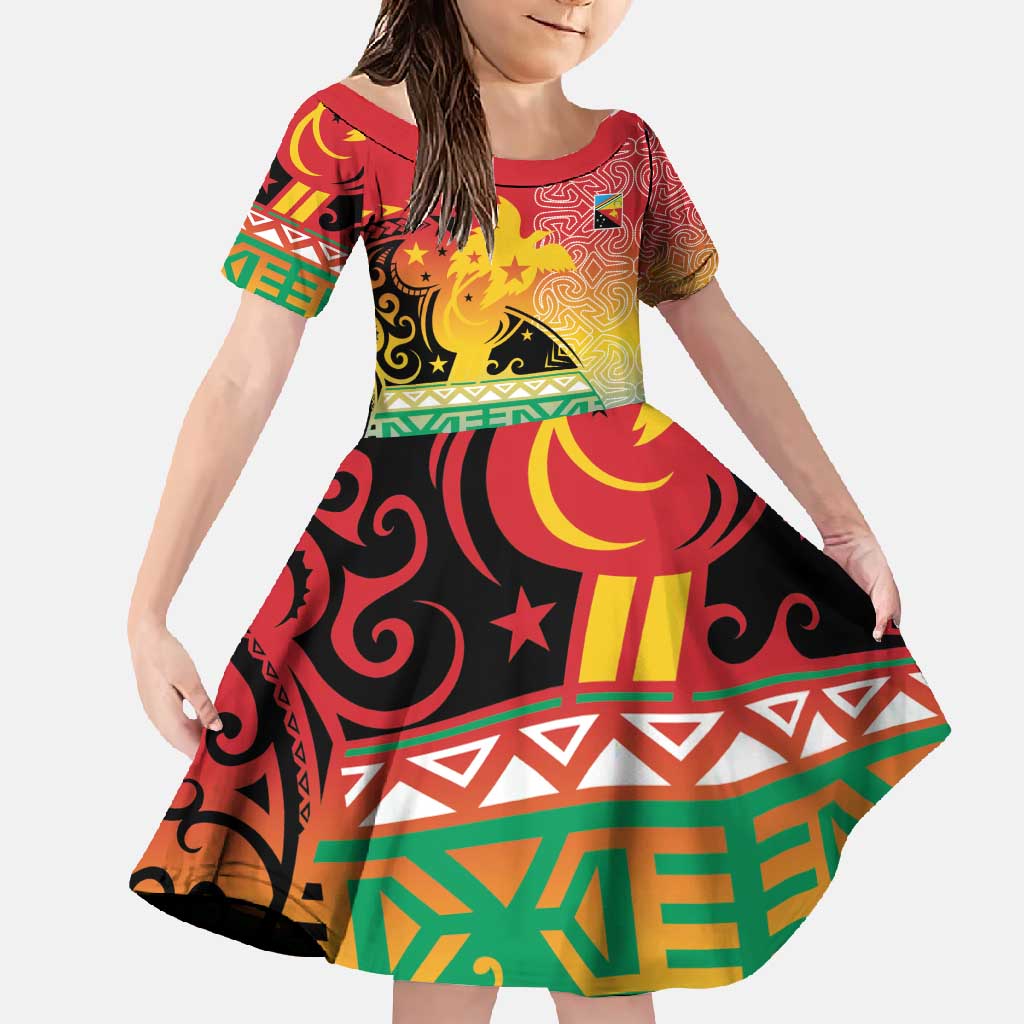 Personalised Torba PNG Day Family Matching Tank Maxi Dress and Hawaiian Shirt Oro Tapa Pattern - Polynesian Pride