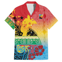 Personalised Torba PNG Day Family Matching Tank Maxi Dress and Hawaiian Shirt Oro Tapa Pattern - Polynesian Pride