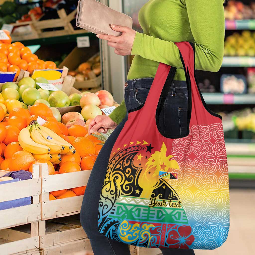 Personalised Torba PNG Day Grocery Bag Oro Tapa Pattern - Polynesian Pride
