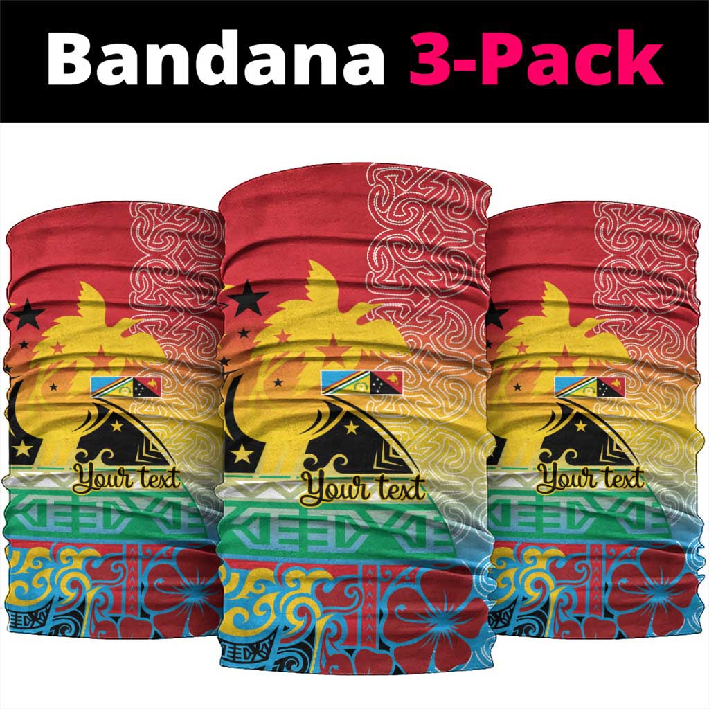 Personalised Torba PNG Day Neck Gaiter Oro Tapa Pattern - Polynesian Pride