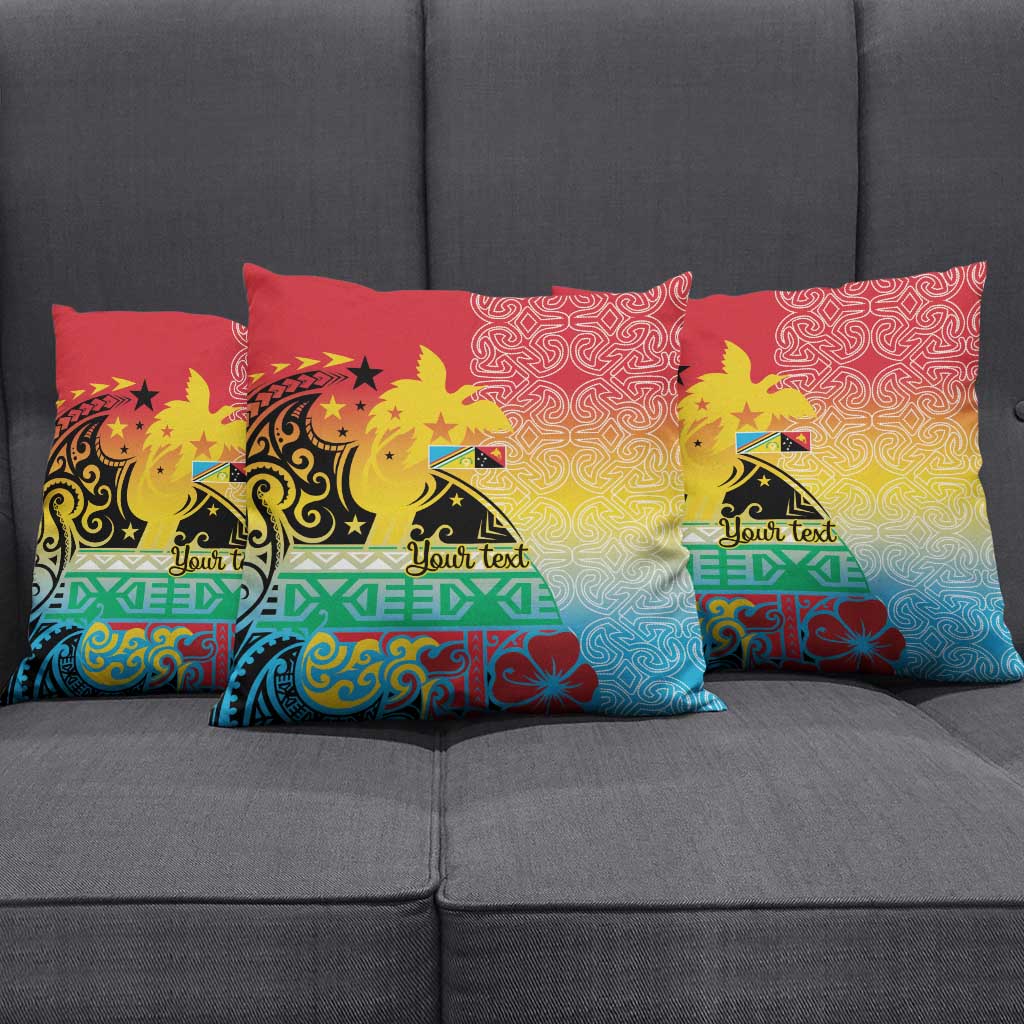 Personalised Torba PNG Day Pillow Cover Oro Tapa Pattern - Polynesian Pride