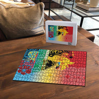 Personalised Torba PNG Day Puzzle Oro Tapa Pattern - Polynesian Pride