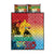 Personalised Torba PNG Day Quilt Bed Set Oro Tapa Pattern - Polynesian Pride