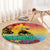 Personalised Torba PNG Day Round Carpet Oro Tapa Pattern - Polynesian Pride
