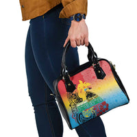 Personalised Torba PNG Day Shoulder Handbag Oro Tapa Pattern - Polynesian Pride