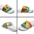 Personalised Torba PNG Day Slide Sandals Oro Tapa Pattern - Polynesian Pride