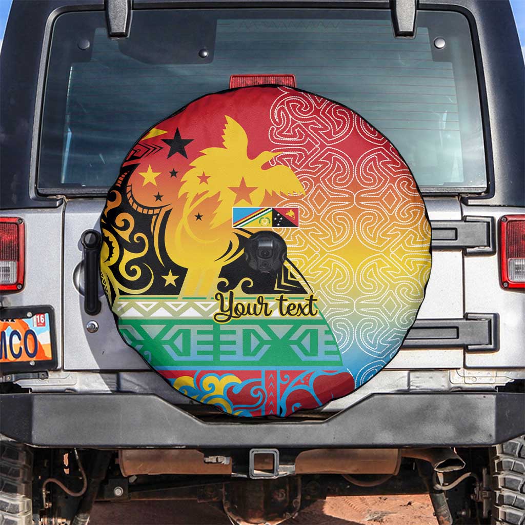 Personalised Torba PNG Day Spare Tire Cover Oro Tapa Pattern - Polynesian Pride