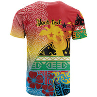 Personalised Torba PNG Day T Shirt Oro Tapa Pattern - Polynesian Pride