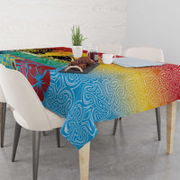 Personalised Torba PNG Day Tablecloth Oro Tapa Pattern - Polynesian Pride