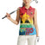 Personalised Torba PNG Day Women Sleeveless Polo Shirt Oro Tapa Pattern - Polynesian Pride