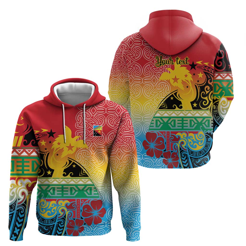 Personalised Torba PNG Day Zip Hoodie Oro Tapa Pattern - Polynesian Pride