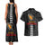 Aloha Spirit Ikaika Warrior Helmet Couples Matching Tank Maxi Dress and Hawaiian Shirt
