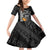 Aloha Spirit Ikaika Warrior Helmet Family Matching Off Shoulder Short Dress and Hawaiian Shirt