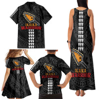 Aloha Spirit Ikaika Warrior Helmet Family Matching Tank Maxi Dress and Hawaiian Shirt