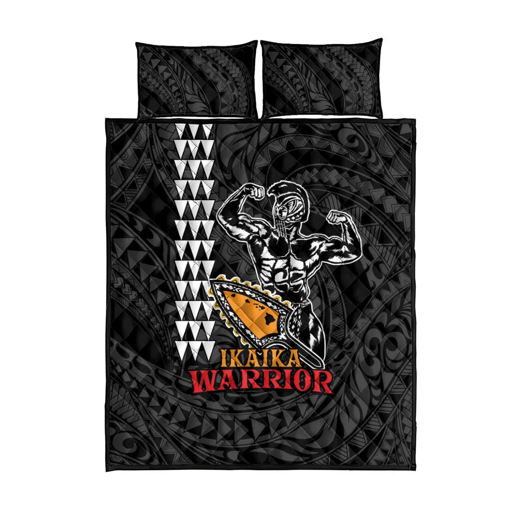 Aloha Spirit Ikaika Warrior Helmet Quilt Bed Set