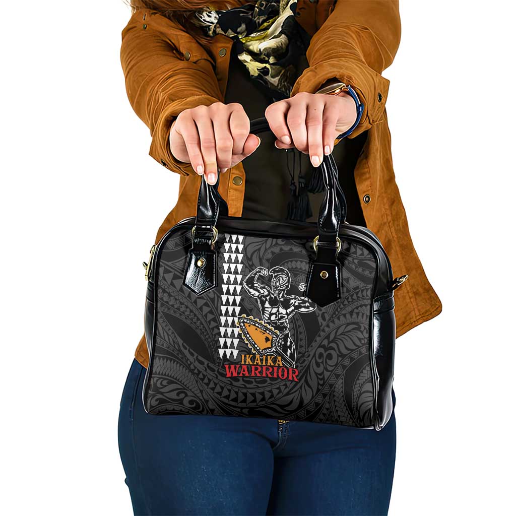 Aloha Spirit Ikaika Warrior Helmet Shoulder Handbag LT9 One Size Black - Polynesian Pride