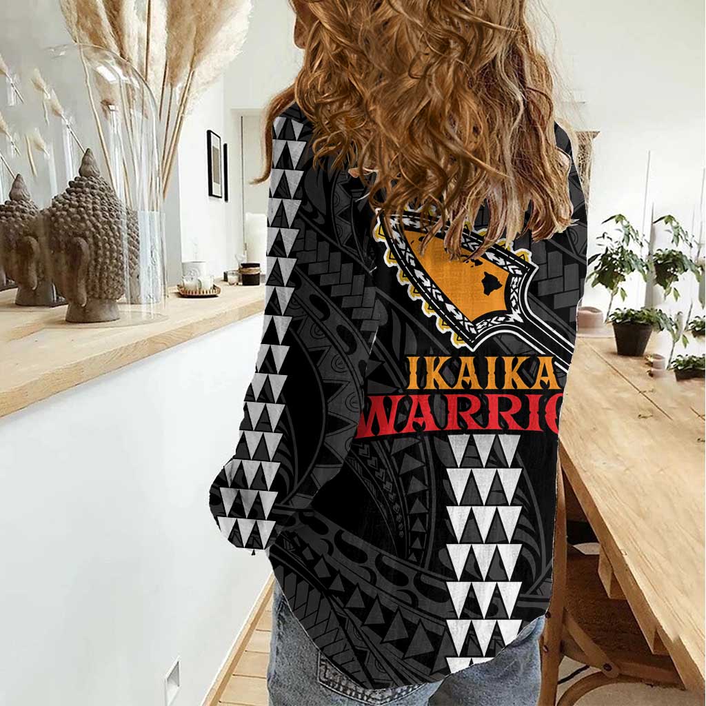 Aloha Spirit Ikaika Warrior Helmet Women Casual Shirt