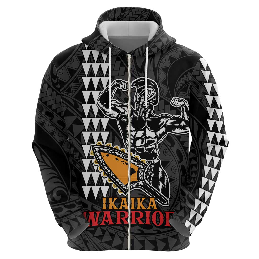 Aloha Spirit Ikaika Warrior Helmet Zip Hoodie LT9 - Polynesian Pride