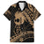 Ikaika Hawaiian Mythic Koa Tribal Warrior Family Matching Summer Maxi Dress and Hawaiian Shirt