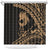 Ikaika Hawaiian Mythic Koa Tribal Warrior Shower Curtain